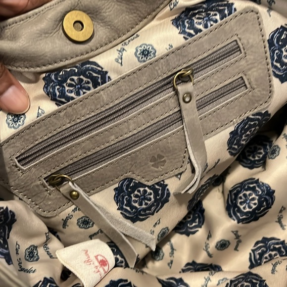 Lucky Brand Large Leather Shoulder Bag - Picture 6 of 15